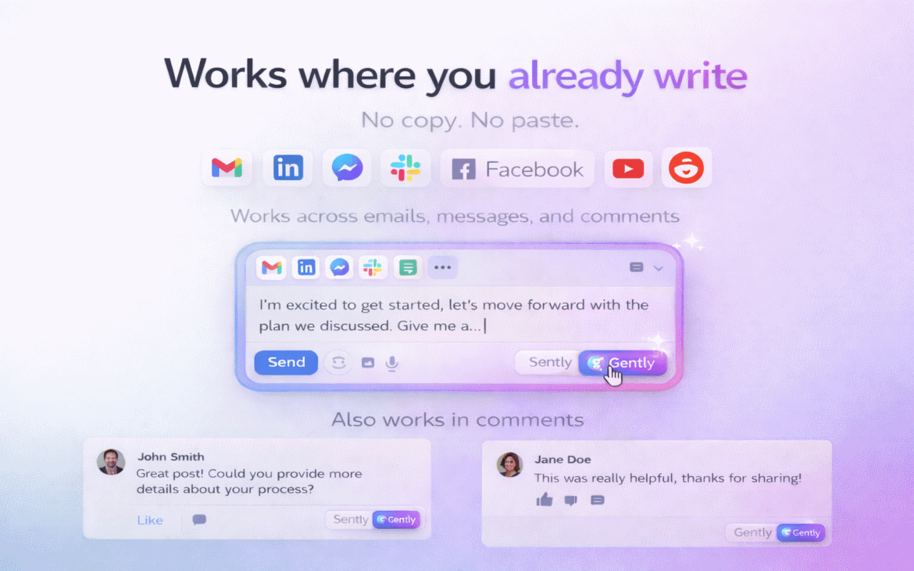 Works where you already write
